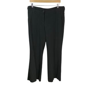Ann Taylor Loft Black Stretch High Rise Straight Leg Dress Pants Size 12